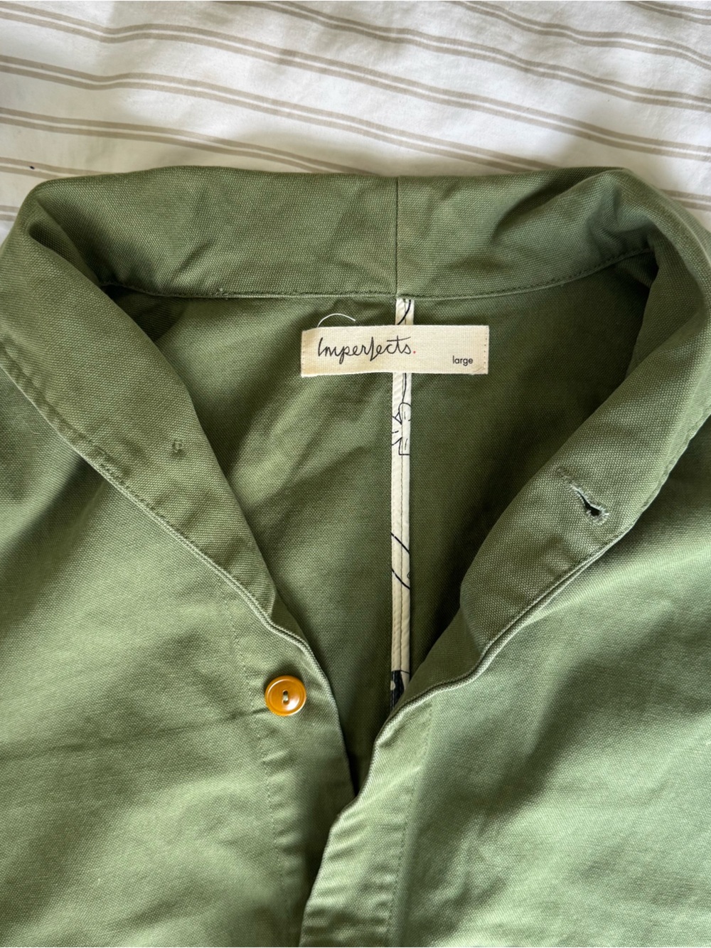 Imperfects shepherd’s shirt /  Utility Jacket, olive - Picture 4 of 4